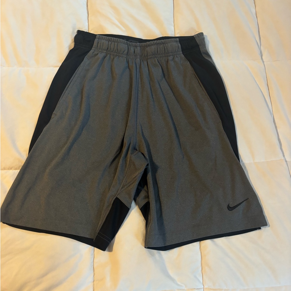 Nike Black and Gray Dri-FIT Shorts